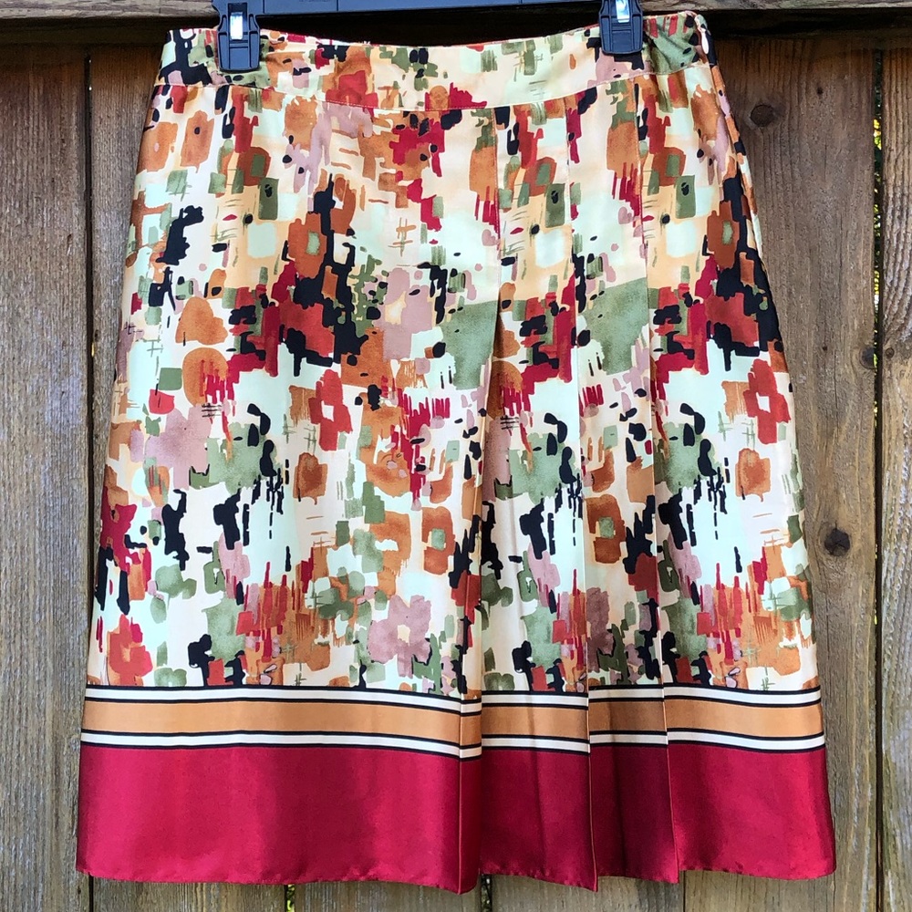 Colorful Skirt with Paneled Design